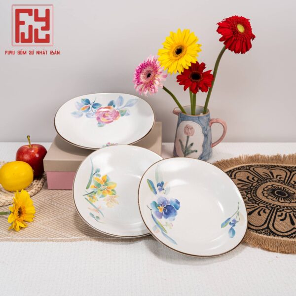 Set Đĩa Hồng Nhu